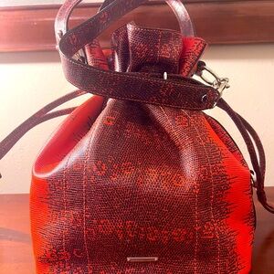 Rebecca Minkoff Red Snake Print